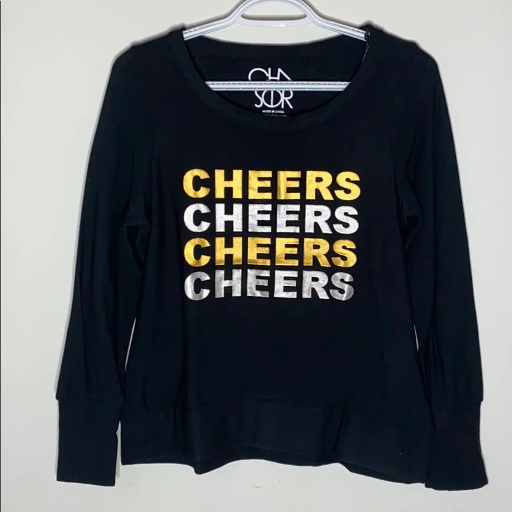 Chaser Cheers foil logo black sweatshirt size S